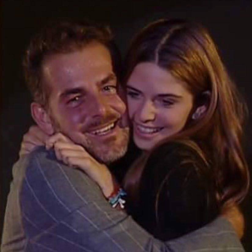 Il presentatore e la figlia