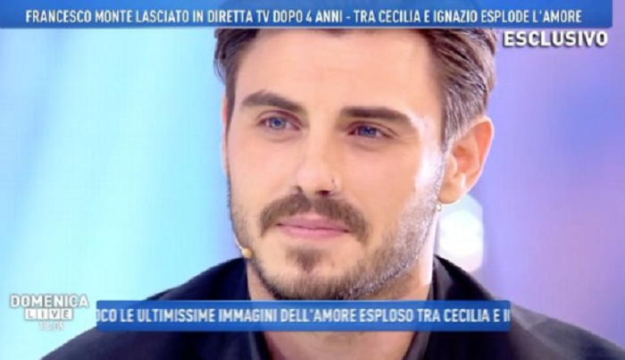 francesco monte lasciato in diretta