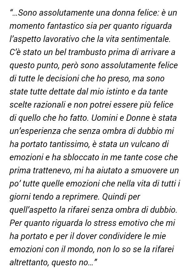 L'intervista