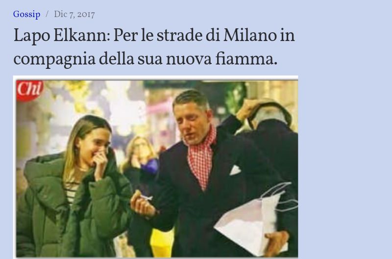 Nuovo amore per Lapo?