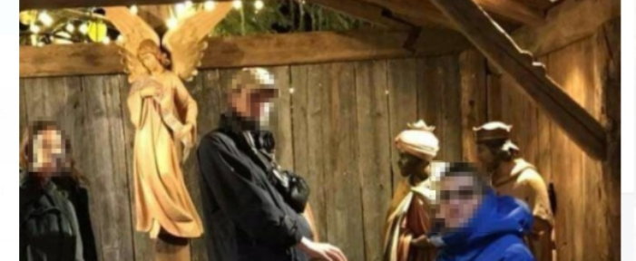 atti osceni nel presepe