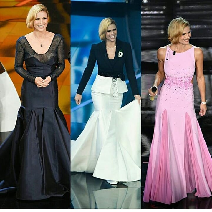 Michelle Hunziker in Trussardi