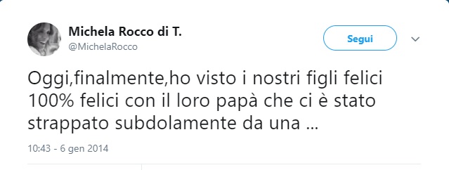 Il tweet dell ex moglie di Mentana