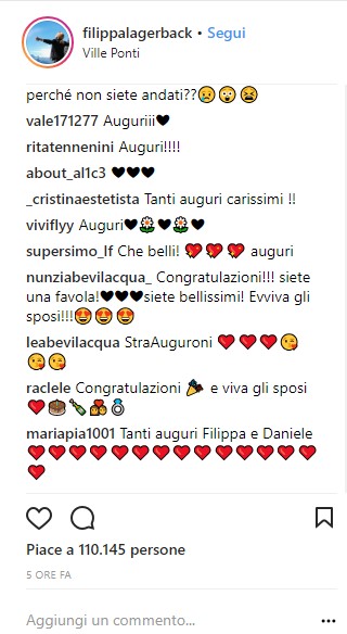 I commenti delle fans della coppia