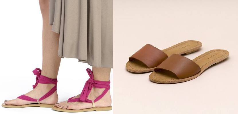 Sandali multilistini e flat