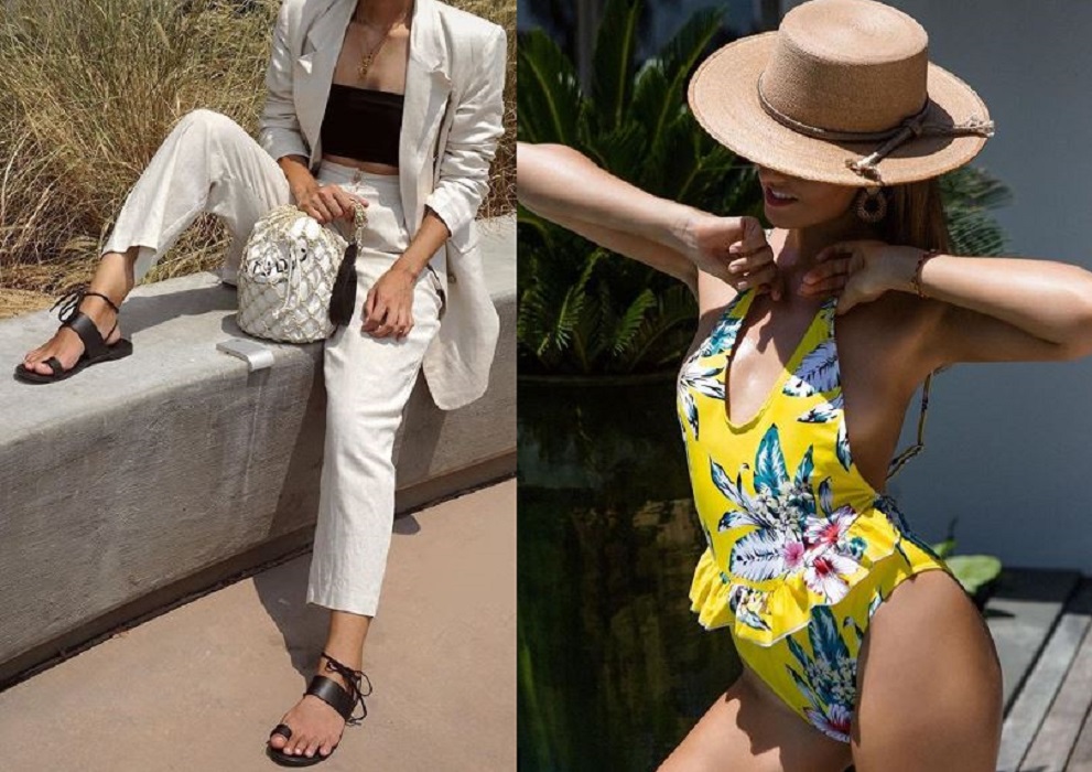 sandali e cappelli per l'estate