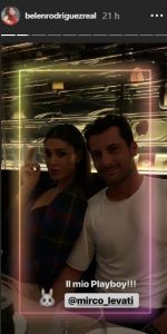 Belen Rodriguez e Mirco Levatu
