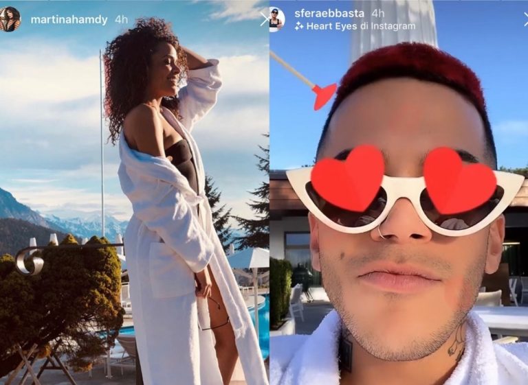 Sfera Ebbasta e Martina Hamdy