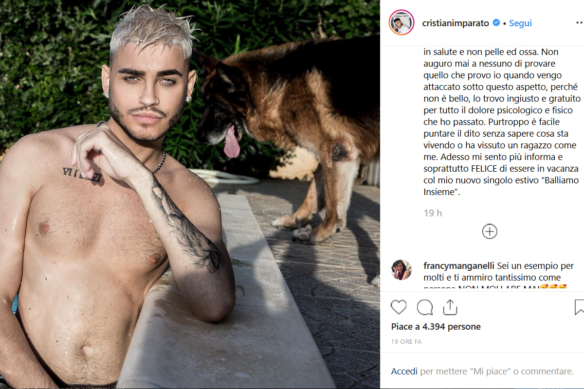 Cristian Imparato attacco social