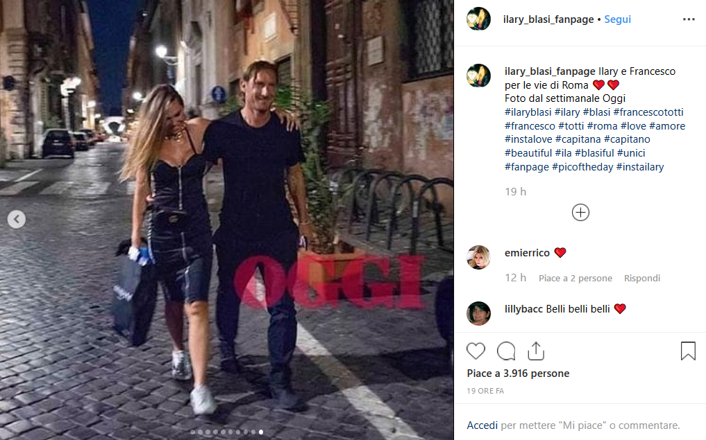 Ilary Blasi Francesco Totti Roma