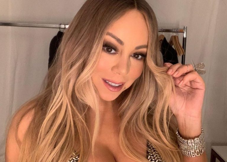 Maria Carey bottle cup challenge