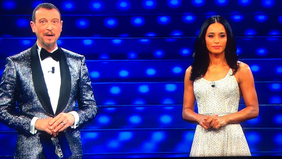 rula jebreal look sanremo 2020 amadeus