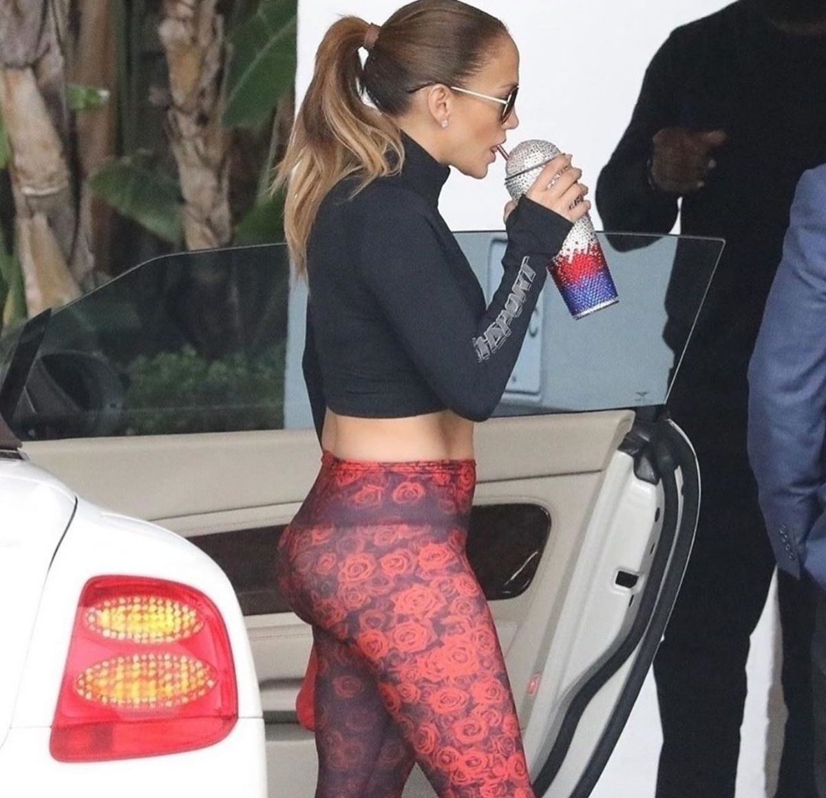 jennifer lopez leggins multicolore