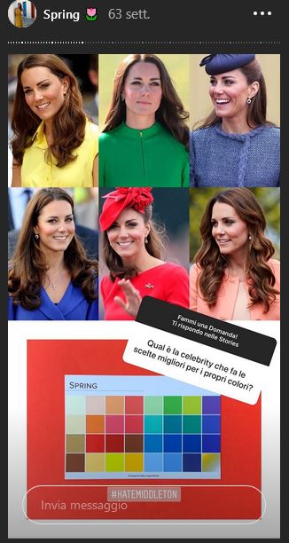kate middleton armocromia
