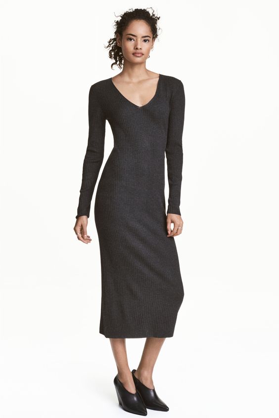 abito lungo maglia HM