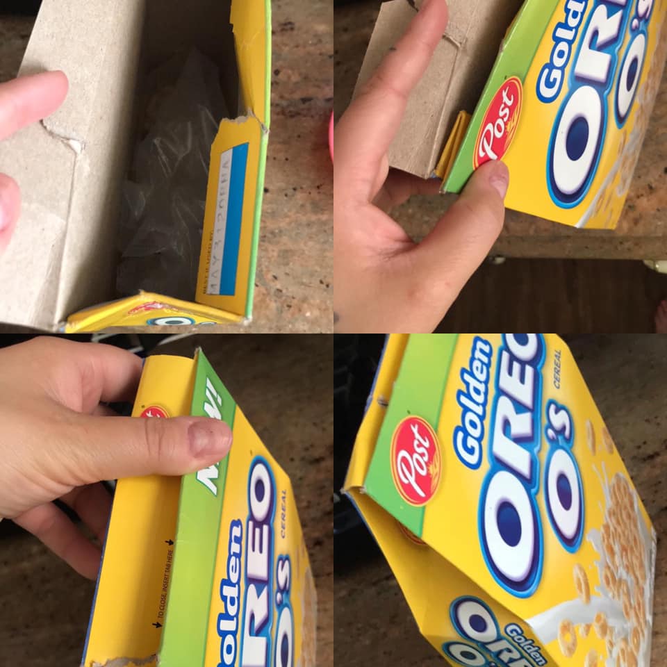 Come chiudere la scatola dei cerali