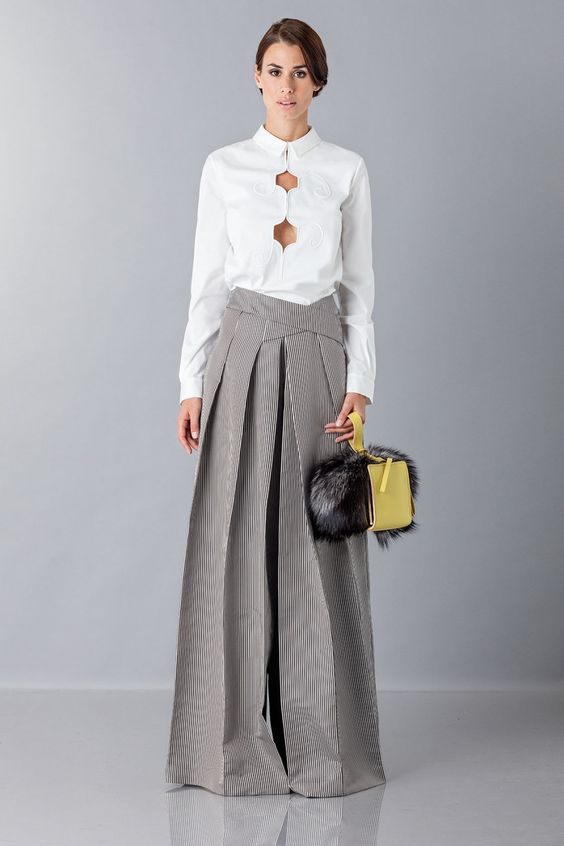 gonna pantalone lunga