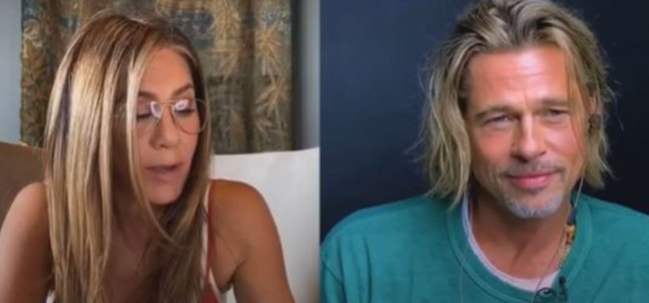 jennifer aniston brad pitt reunion virtuale