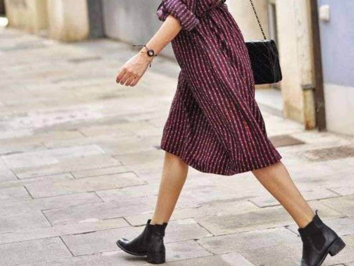 come indossare abiti stivaletti