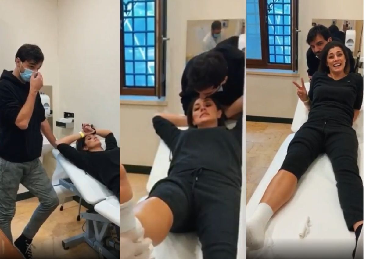 elisa-isoardi-in-stampelle