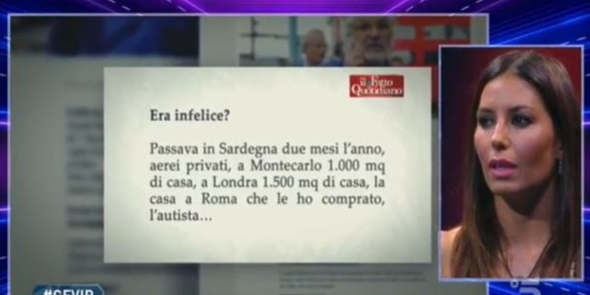 gf vip elisabetta gregoraci contro briatore