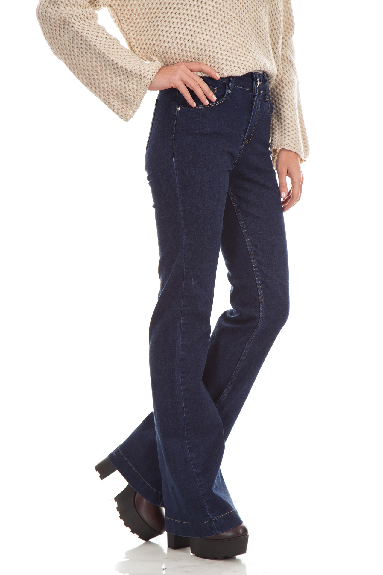 come indossare i jeans in inverno