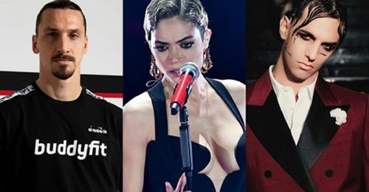 sanremo 2021 elodie achille lauro ibrahimovic
