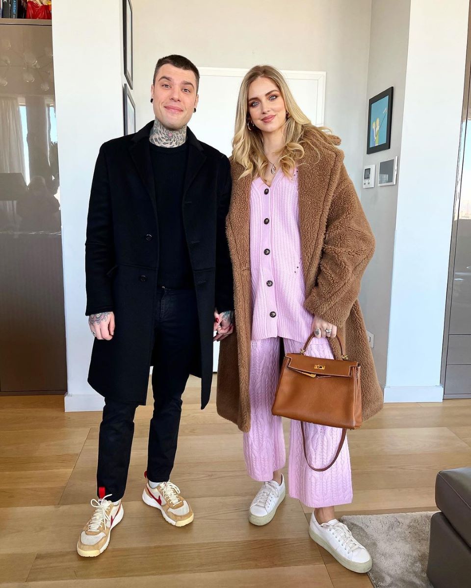 chiara ferragni seconda gravidanza look