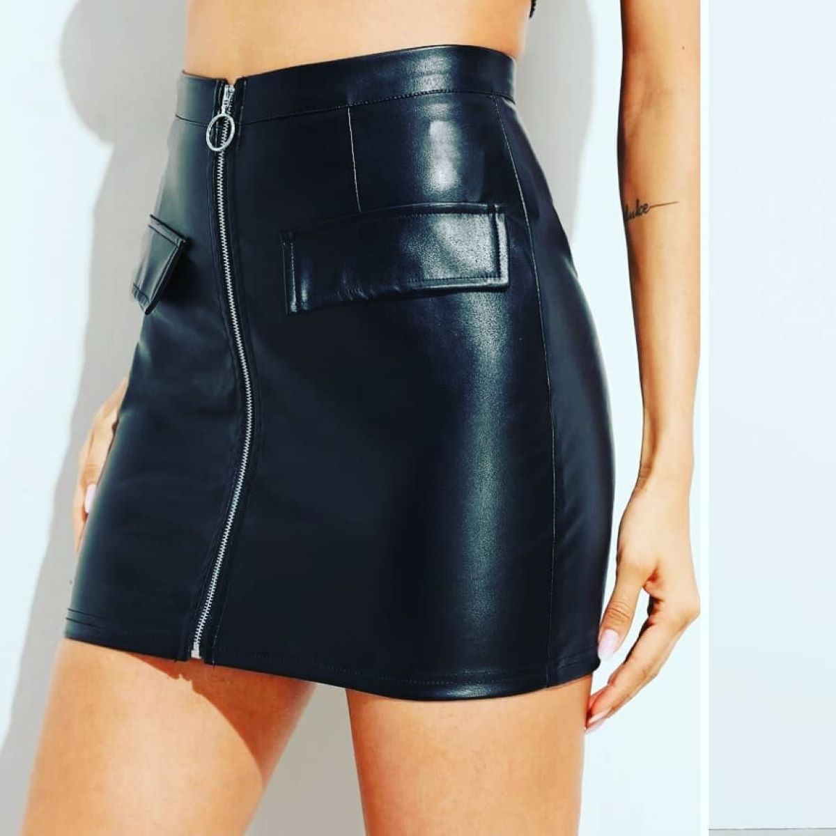 come indossare gonna di pelle