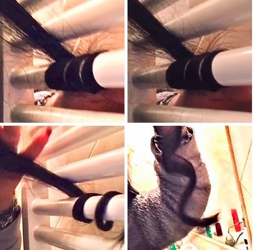 boccoli capelli termosifone tiktok