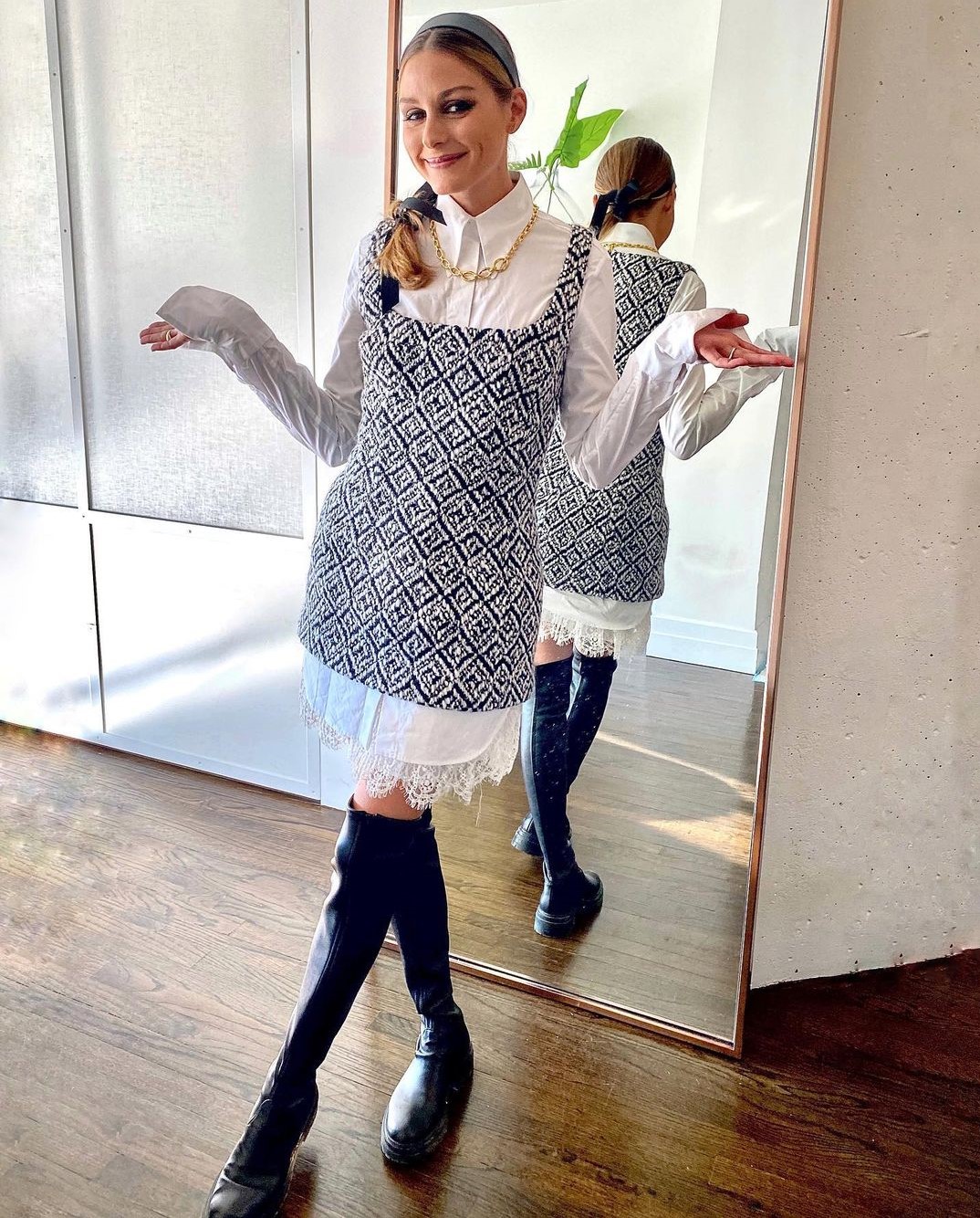 mini dress con camicia autunno inverno 2020