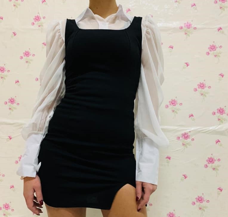 mini dress con camicia autunno inverno 2020