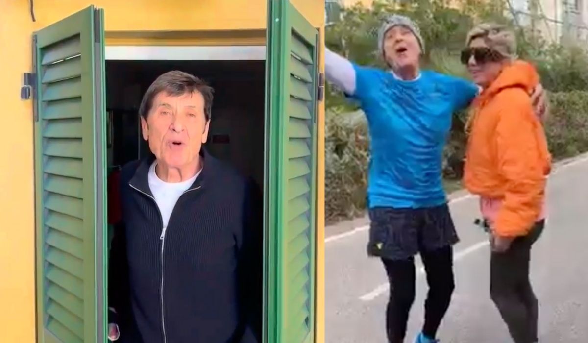 Sanremo Gianni Morandi jogging