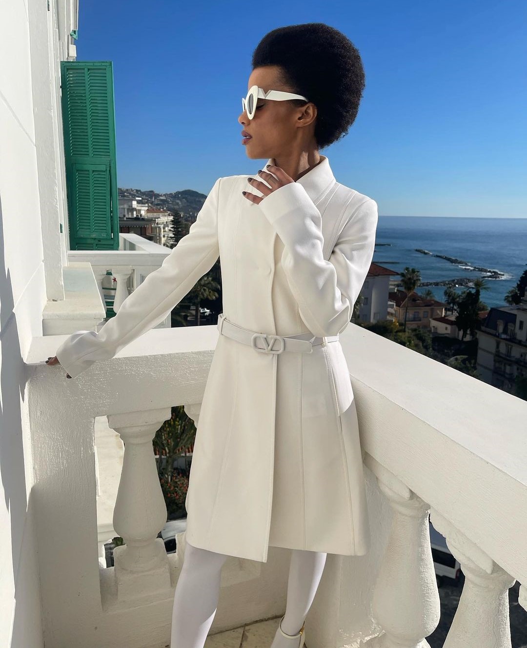 lorena cesarini look sanremo conferenza stampa