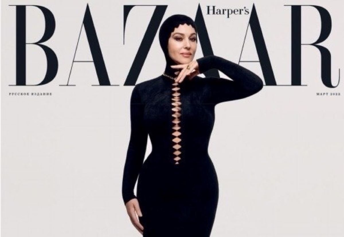 monica bellucci copertina harper's bazaar