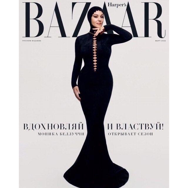 monica bellucci copertina harper's bazaar
