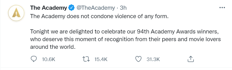 Oscar 2022 will smith chris rock