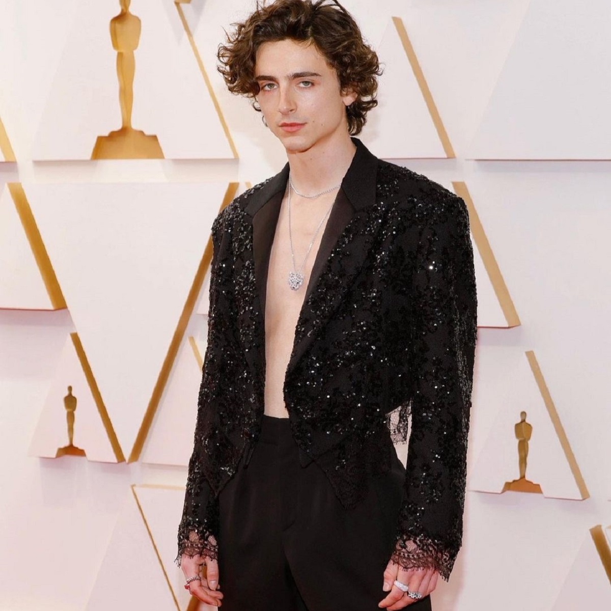 Timoth&eacute;e chalamet look oscar 2022