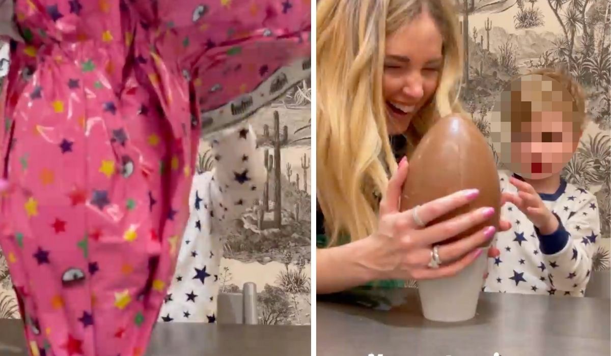 Chiara Ferragni uovo Pasqua