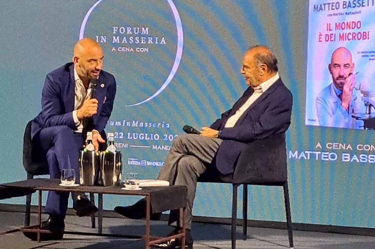 Matteo Bassetti intervistato da Bruno Vespa