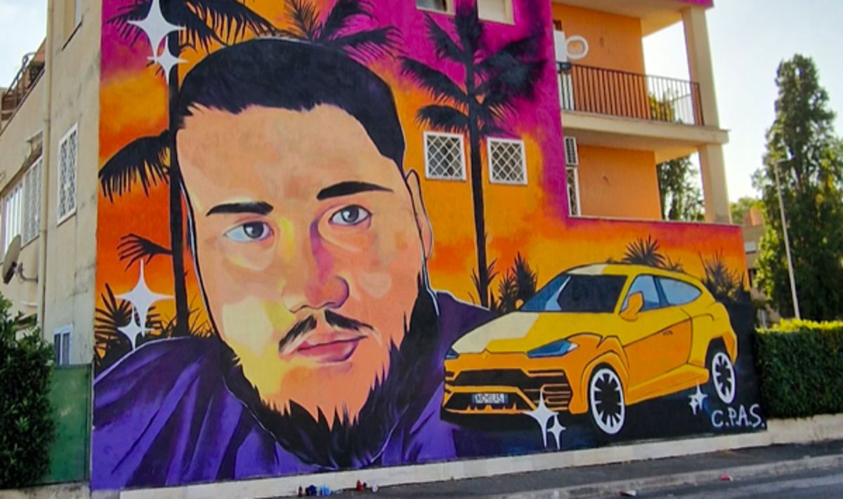 Il murales dedicato a Nicolas Brischetto