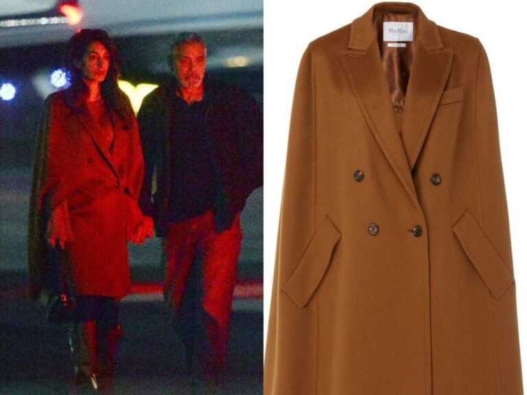 Come abbinare la mantella Max Mara indossata da Amal Clooney