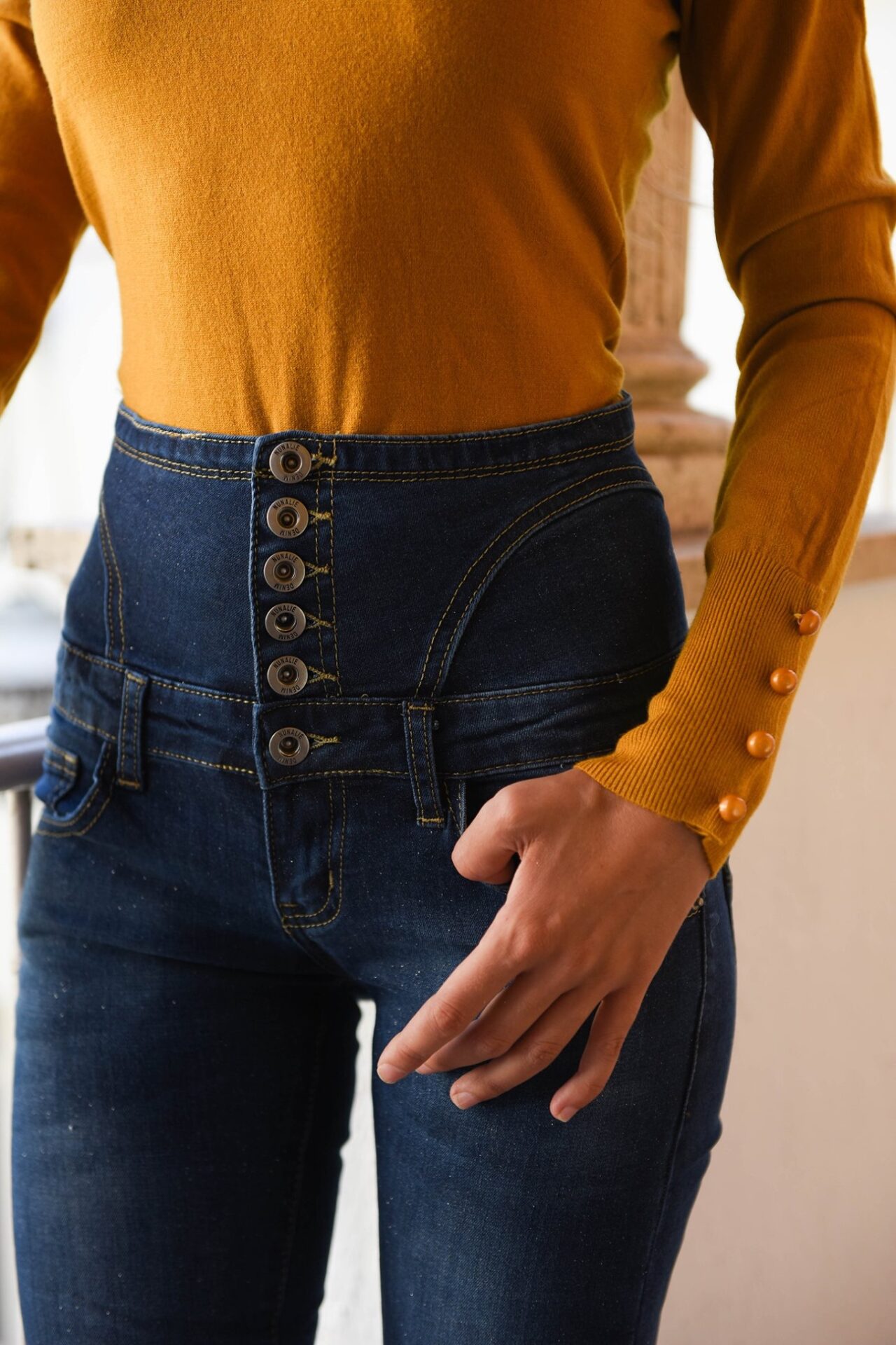 jeans a vita alta