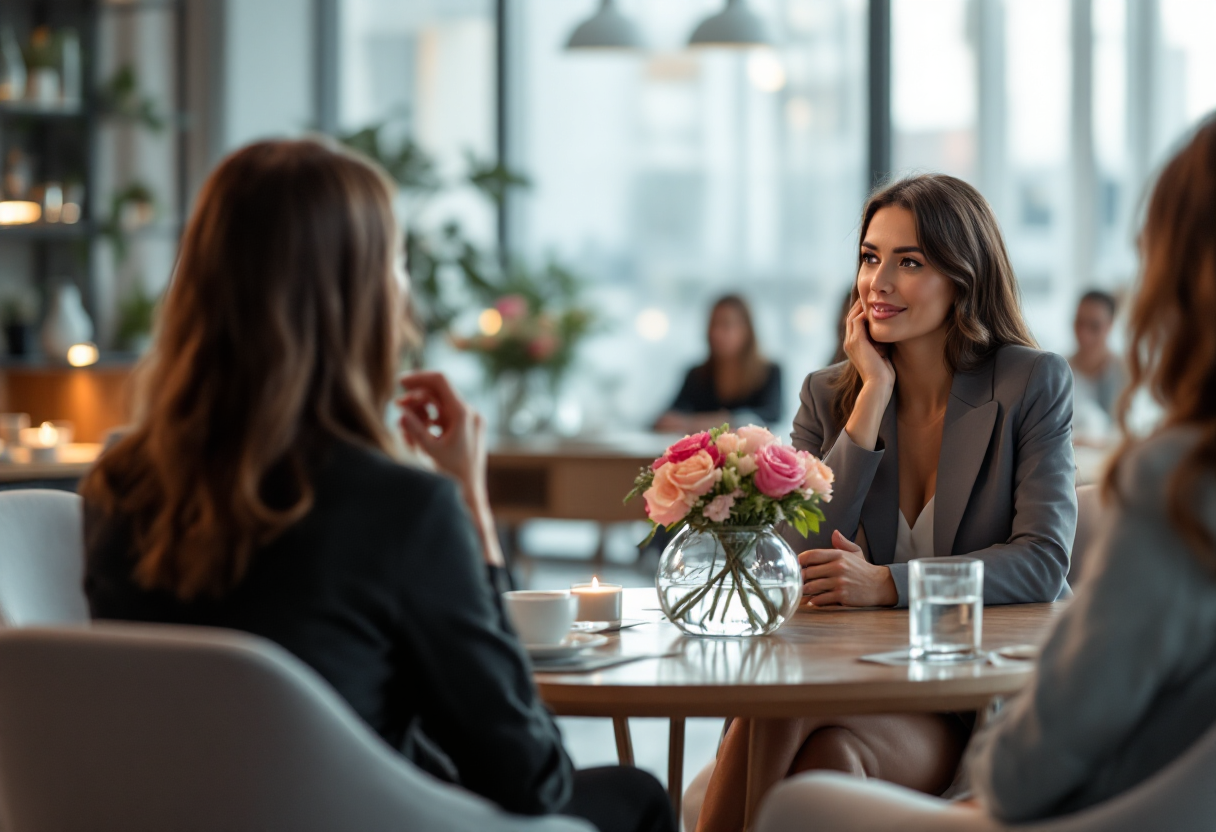 Francesca Fagnani con il suo inconfondibile stile a Belve
