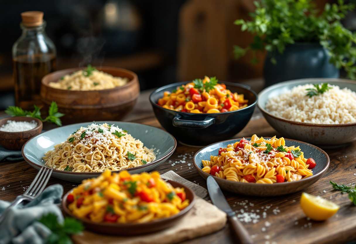 Pasta e riso in un piatto sano e gustoso
