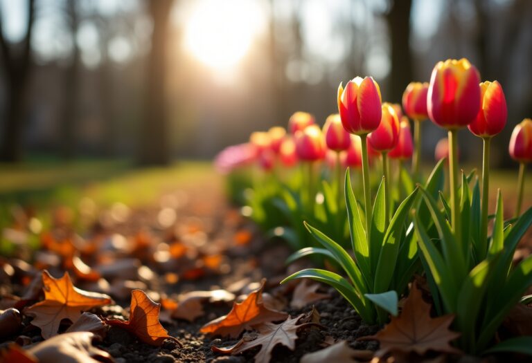 Bulbi di fiori pronti per essere piantati a novembre