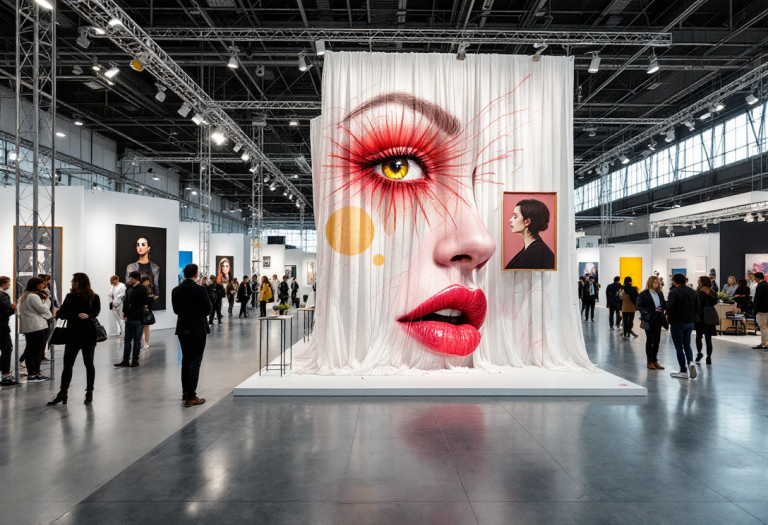 Attrice sul palco che esprime emozioni con la voce