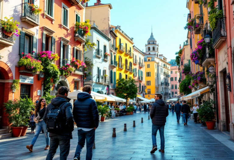 Giorgia sul set di Un posto al sole a Napoli
