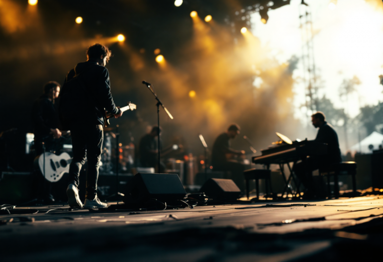 Lucio Corsi durante la sua esibizione a Sanremo 2025