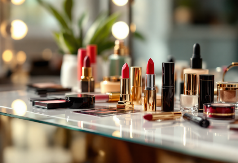 Trucco festivo elegante per le celebrazioni natalizie